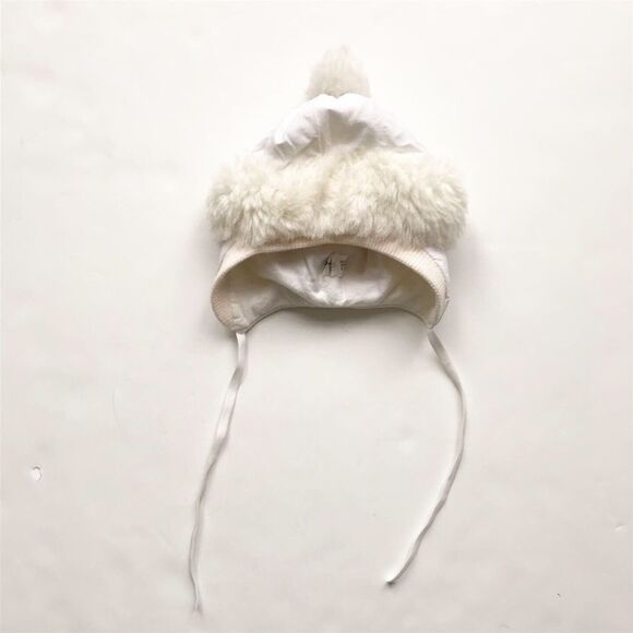 Vintage Fredrikson Pom bonnet no size looks 12-24m - Picture 3 of 3
